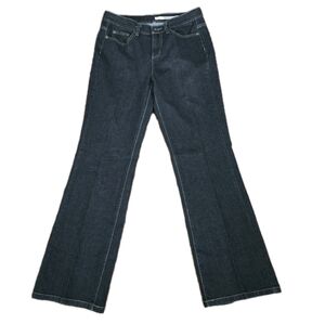 Vintage DKNY SOHO Black Jeans Size 8 Short Low Rise Boot Cut Black Denim Y2K 90s